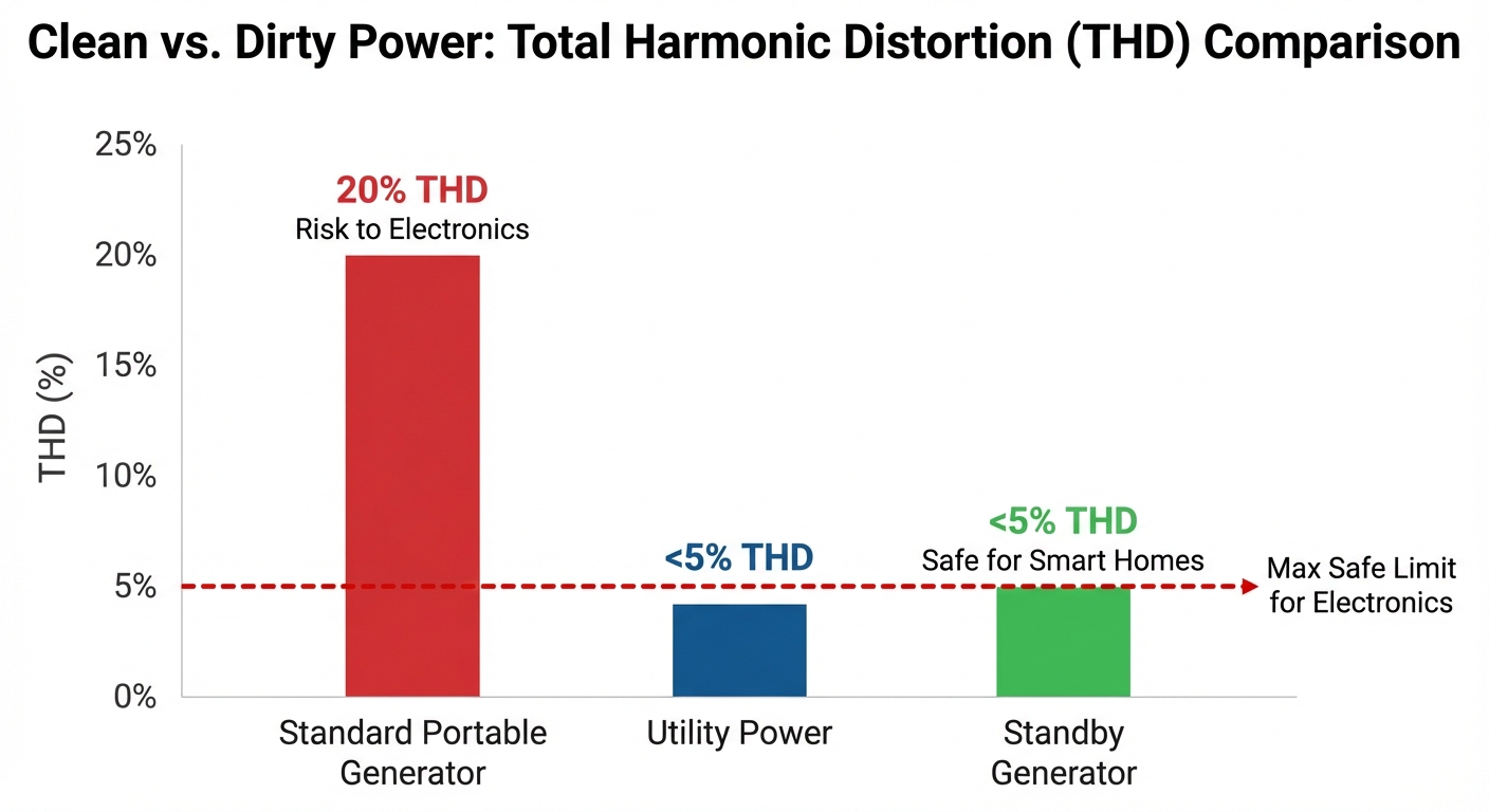 Clean vs. Dirty Power: Total Harmonic Distortion (THD) Comparison