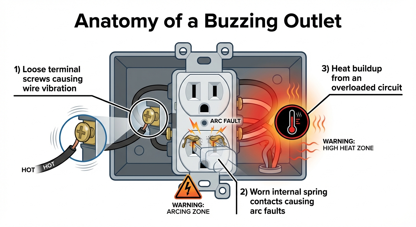Anatomy of a Buzzing Outlet